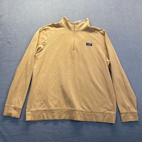 L.L. Bean Men’s 1/4 Zip Pullover Casual Sweater Size XL  Tall Cotton,Long Sleeve - Picture 11 of 11
